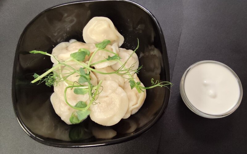 Пельмени с говядиной отварные