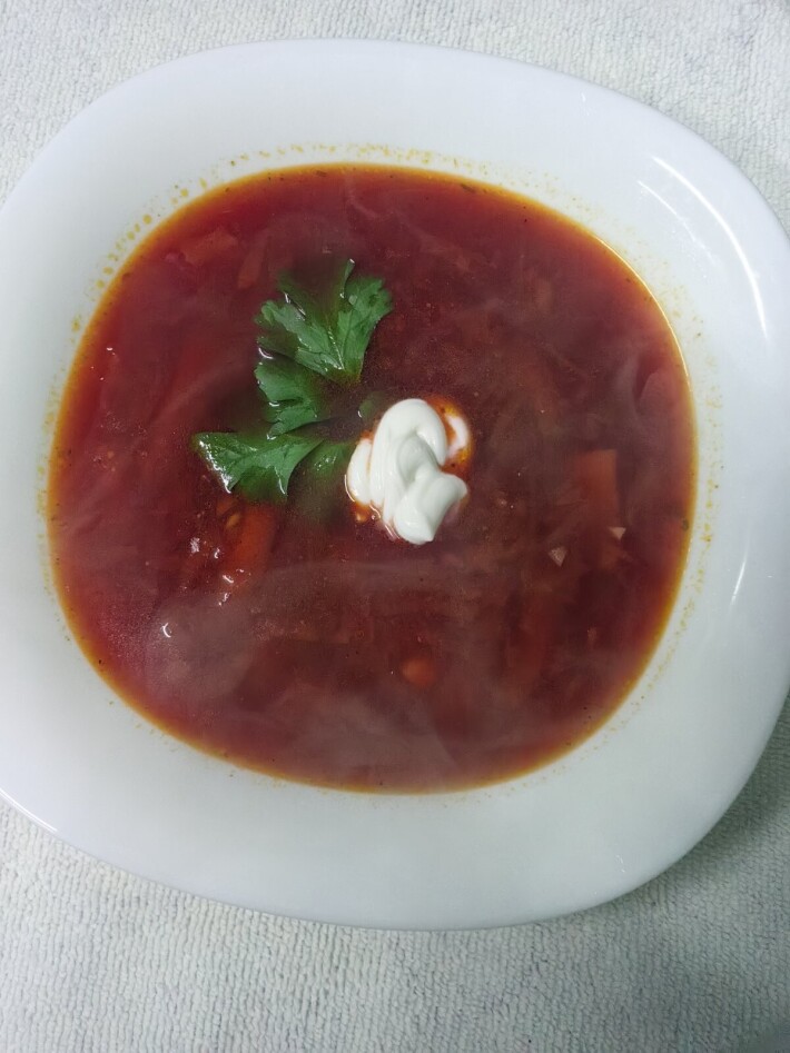 Борщ с мясом