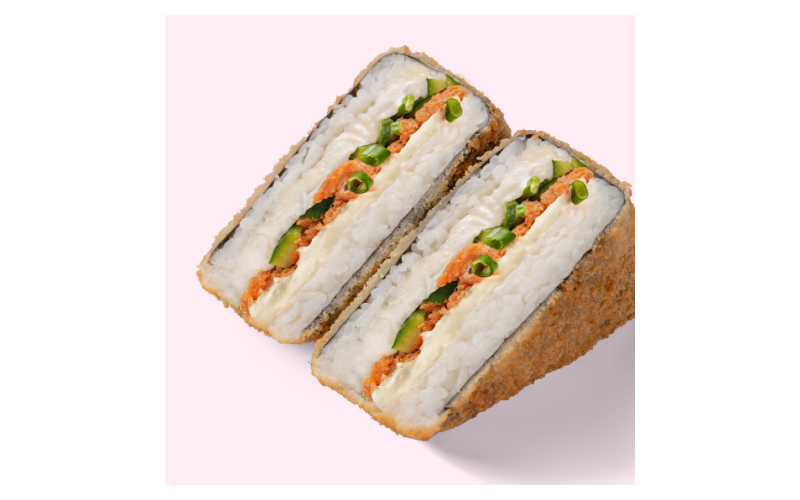 Ёнигири «Лосось терияки темпура»