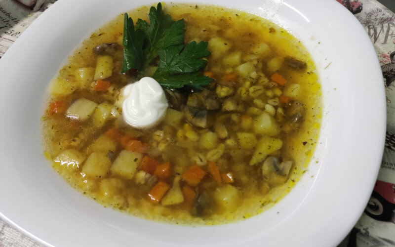 Суп грибной