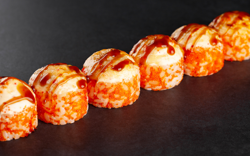 Запечённый ролл калифорния