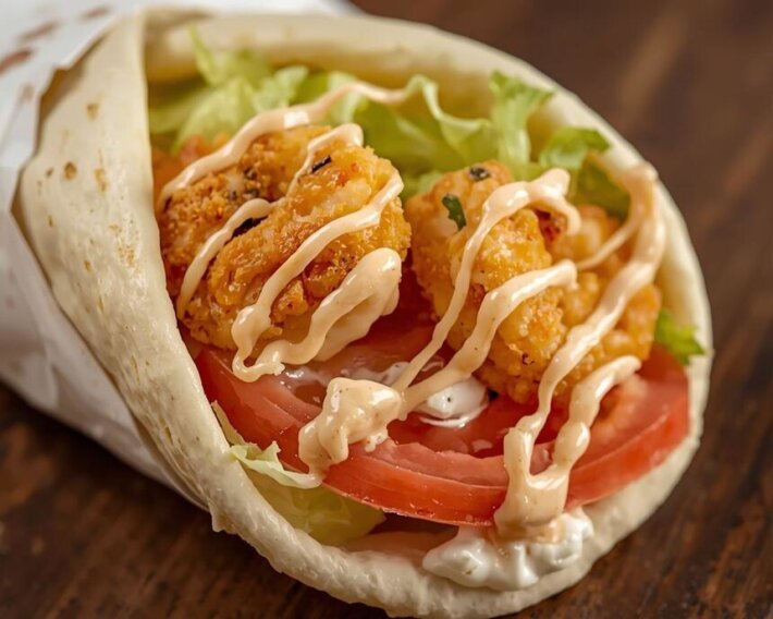 Шаурма Королевская с креветками