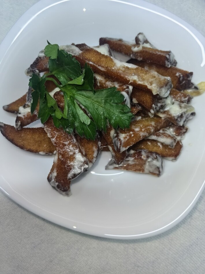 Гренки к пиву с сыром