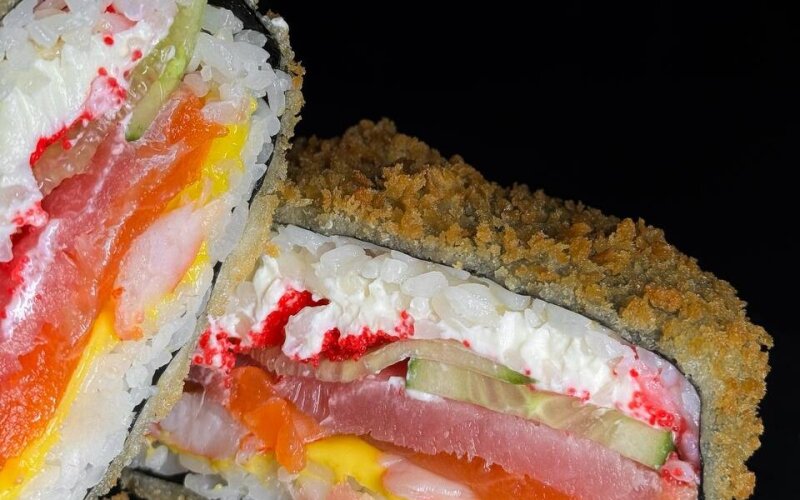 Бургер «Морское трио темпура» №5