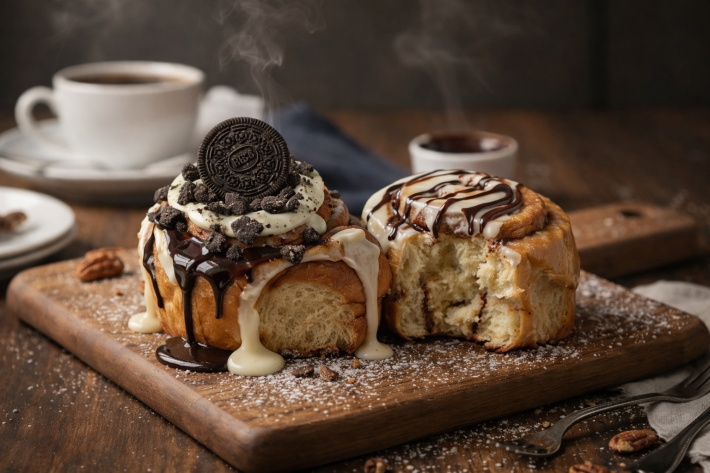 Cinnamon с Oreo и «Детский шоколад»