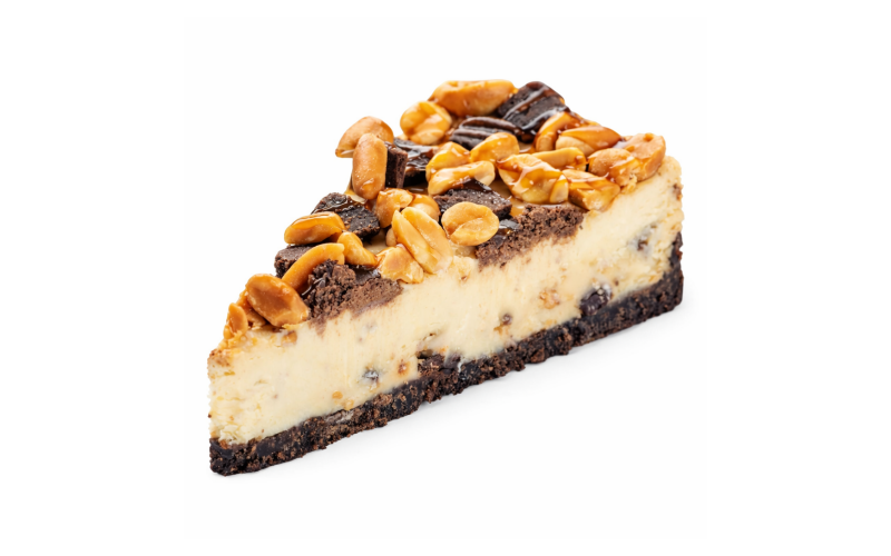 Чизкейк с карамелью и арахисом