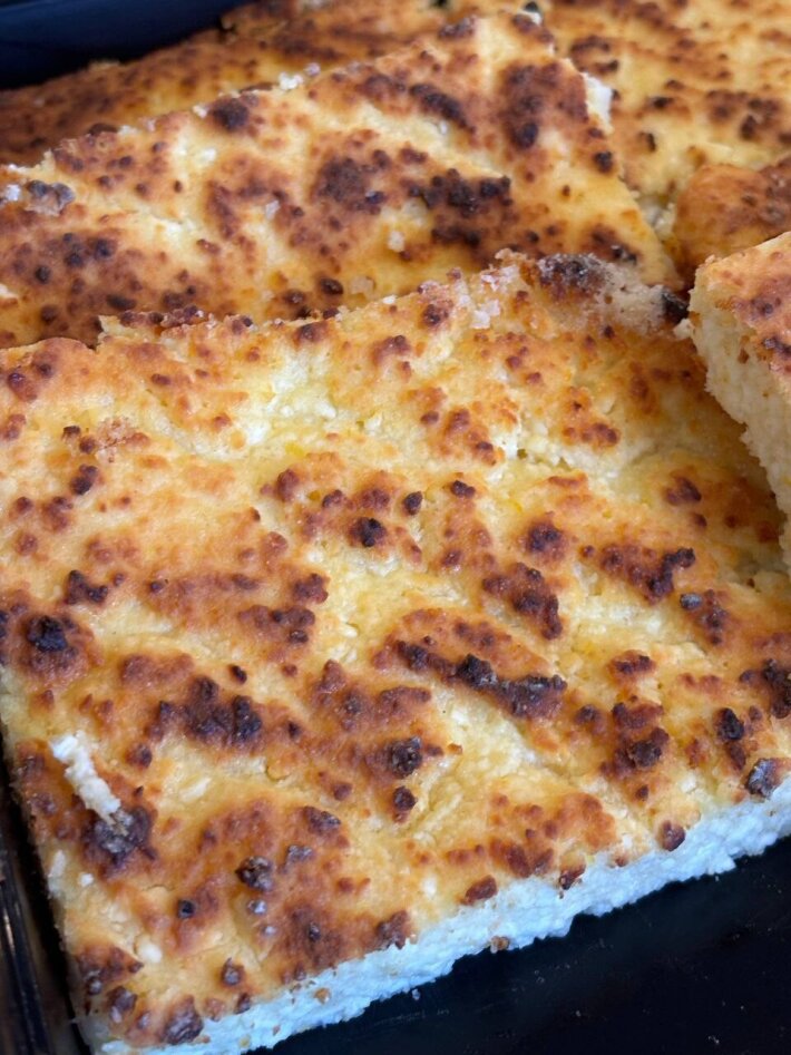 Запеканка творожная с цедрой апельсина