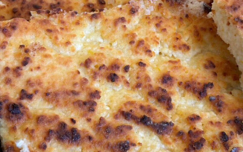 Запеканка творожная с цедрой апельсина