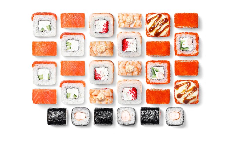 сет Лосось и креветка