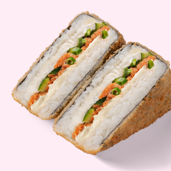 Ёнигири «Лосось терияки темпура»