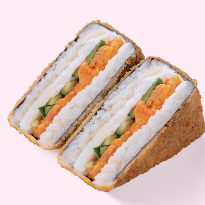 Енигири темпура с лососем