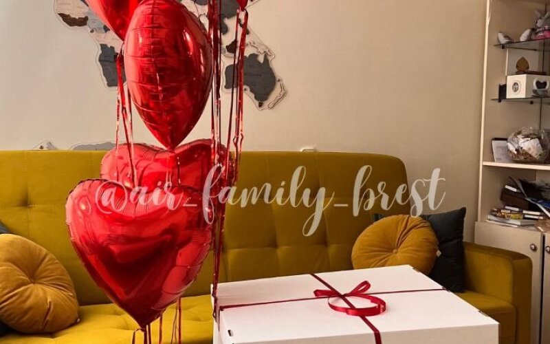 Коробка с сердцами