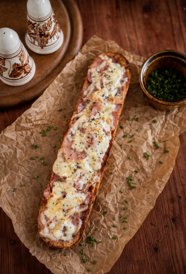 Французская пицца «С ветчиной»