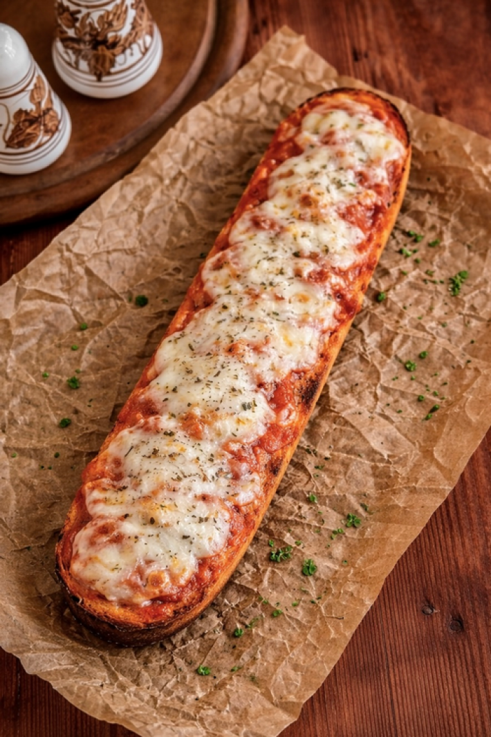 Французская пицца «Чесночная с пепперони»