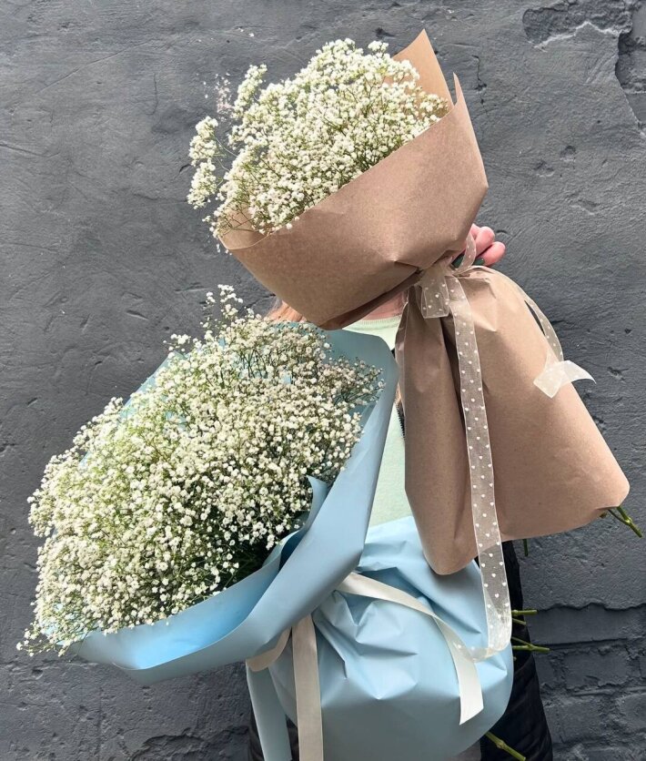 Букет из воздушных гипсофил №2