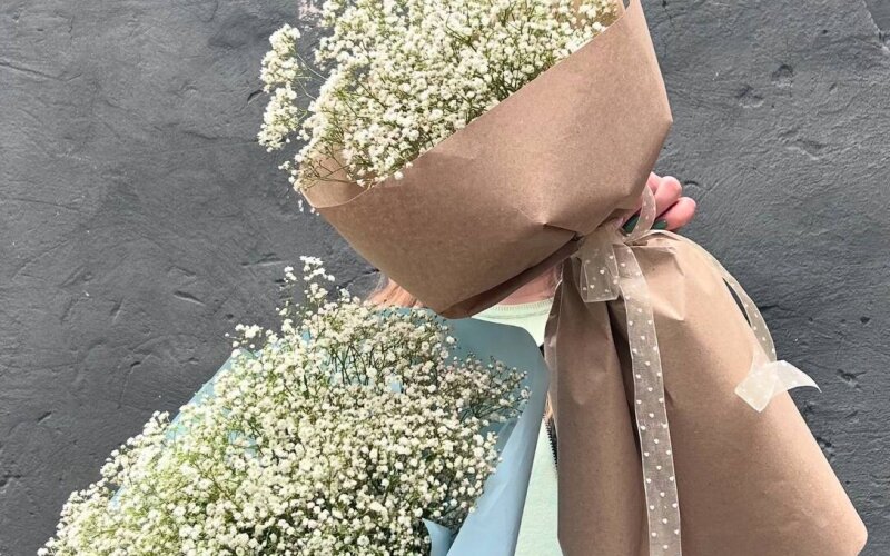 Букет из воздушных гипсофил №2