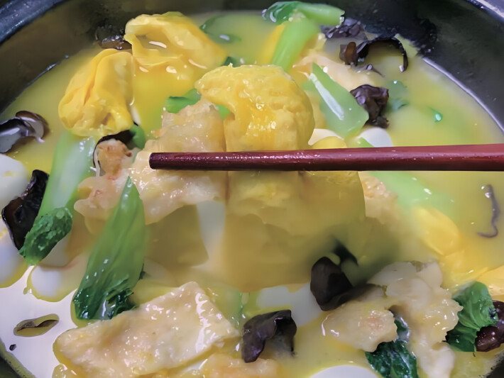 Ароматный тушёный рыбный желудок