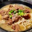 Лапша с кусочками тушёной говядины