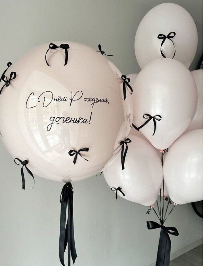 Сет из гелиевых шаров для девочки.