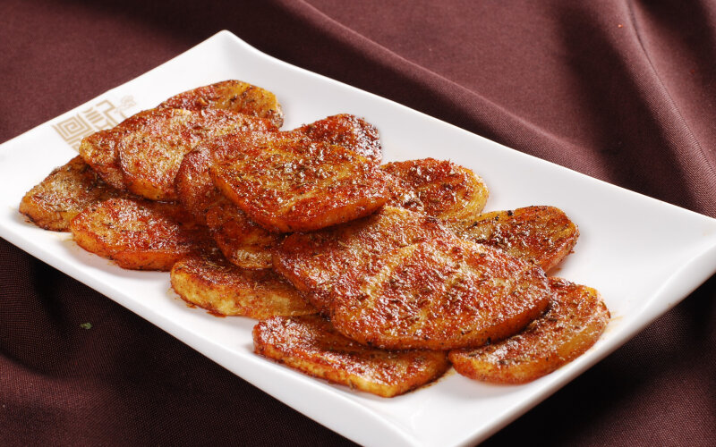 Картофельные слайсы в соевом соусе