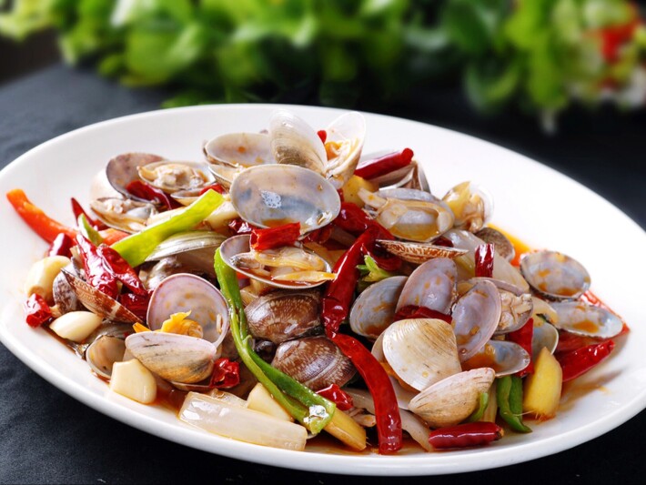 Острые жареные вонголе