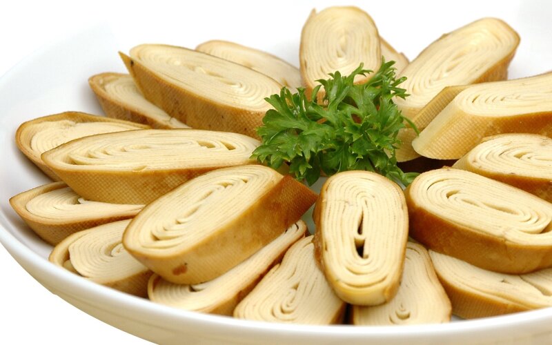 Сушеные кожицы тофу в соевом соусе