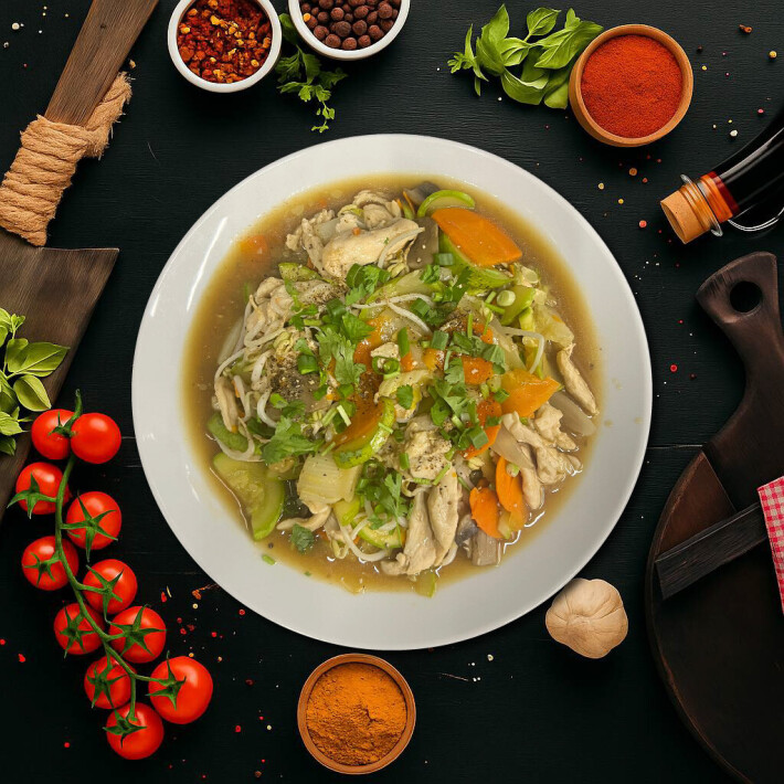 Гасао с курицей