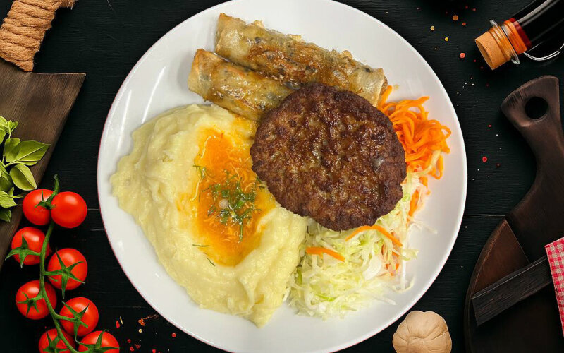 Нэм и чаран с гарниром