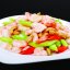 Жареные креветки с кешью и сельдереем