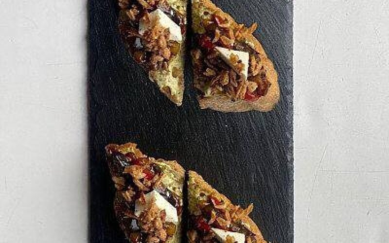 Брускетта с овощами гриль