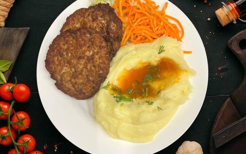 Чаран с гарниром