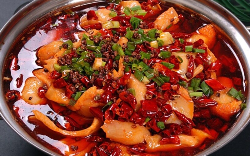 Жареный говяжий желудок в остром соусе