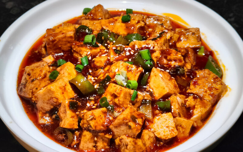 Тофу в остром соусе