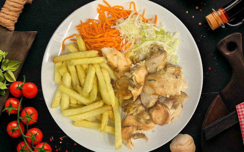 Шаурма с гарниром