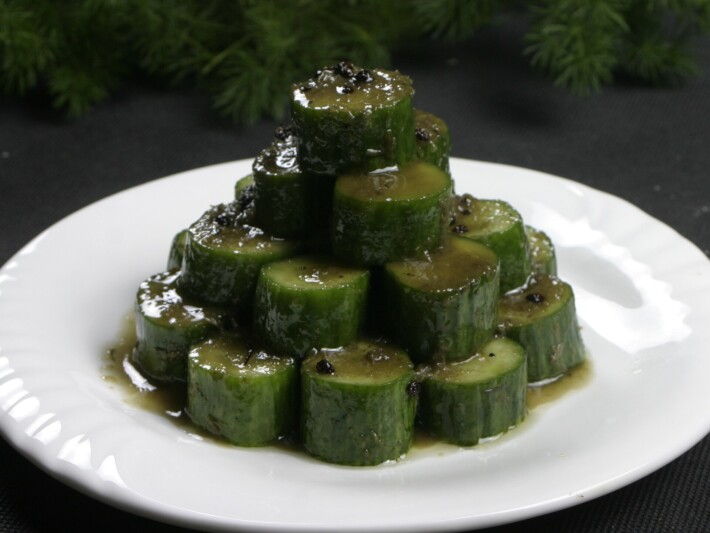 Огуречные палочки в кисло-сладком соусе