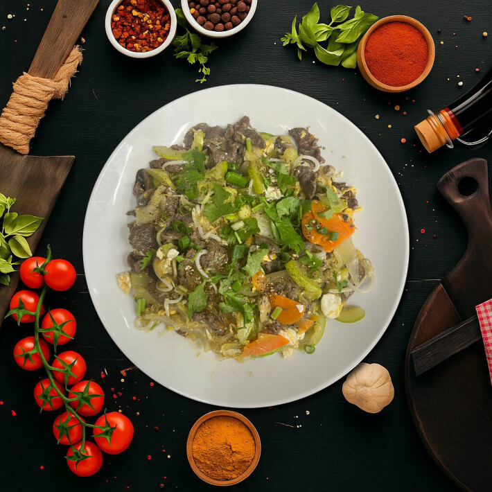 Миен сао с говядиной