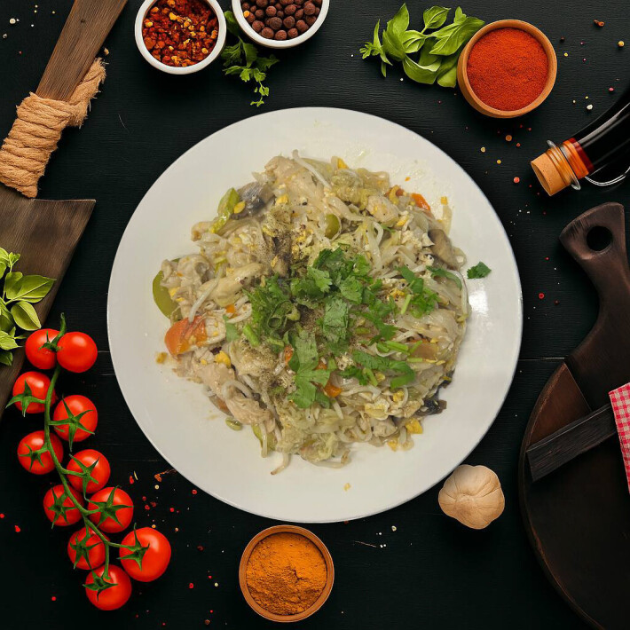 Фо сао с курицей