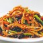 Жареные кусочки свинины в остром соусе