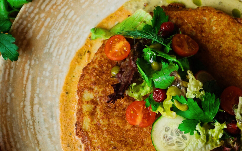 Драник с куриной начинкой