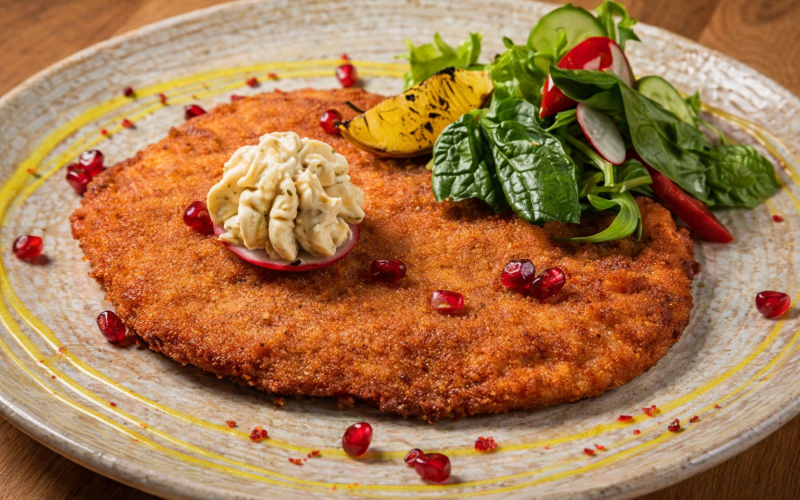 Шницель из цыплёнка в венском стиле