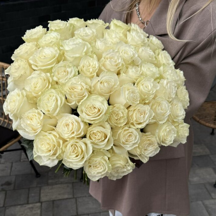 51 премиальная роза «Мондиаль»