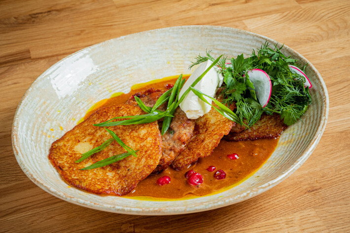 Драники с мясом