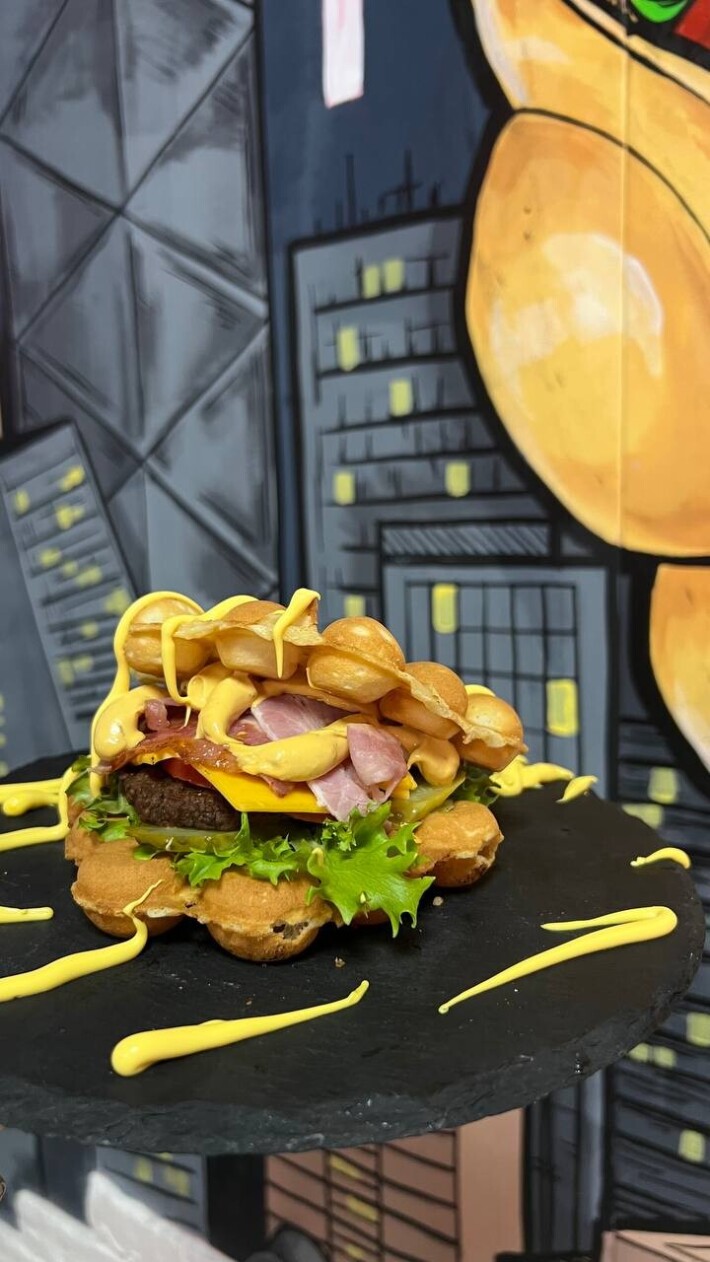 Вафля-бургер