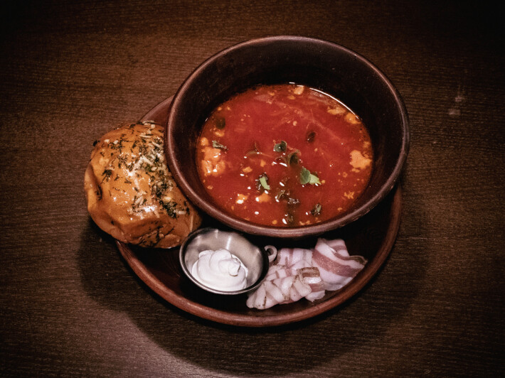 Борщ с рёбрами