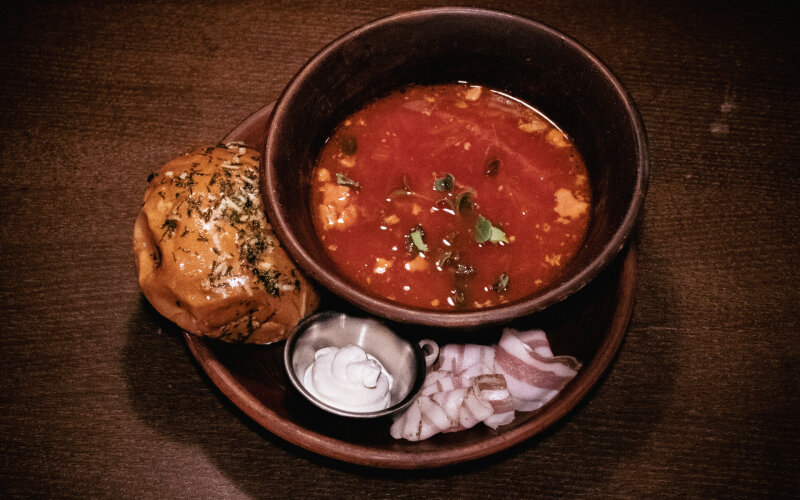 Борщ с рёбрами