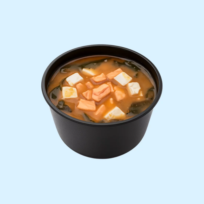 Мисо суп с лососем и тофу