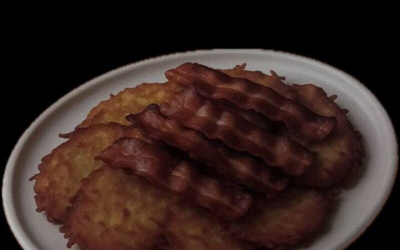 Драники с беконом