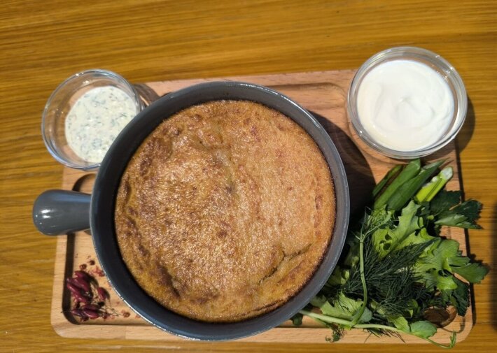 Бабка картофельная с мясом