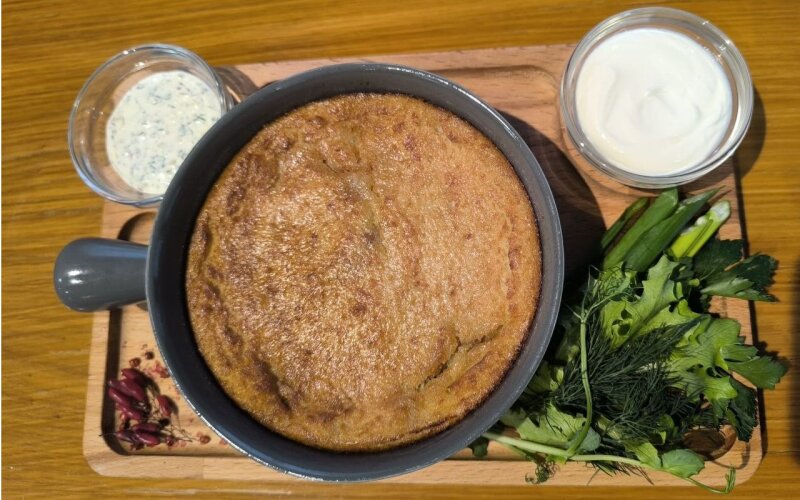 Бабка картофельная с мясом