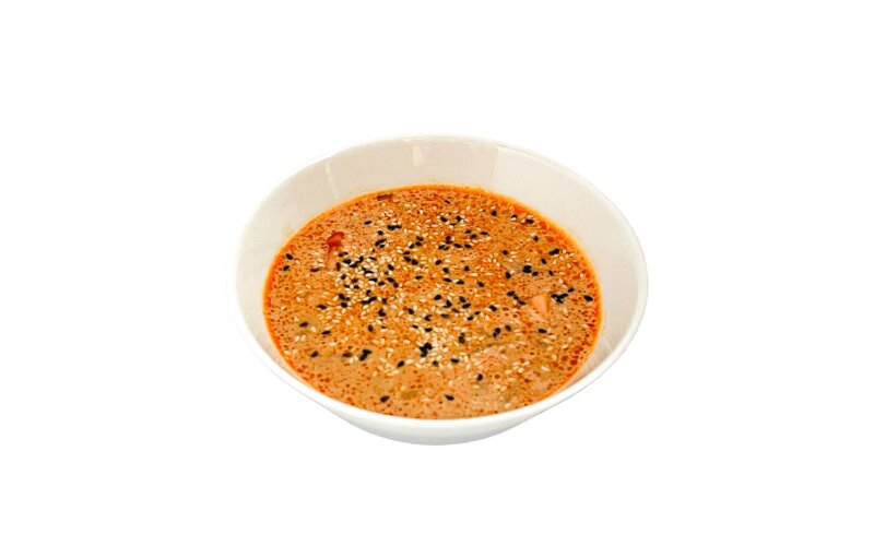 Том ям с креветкой и рисом